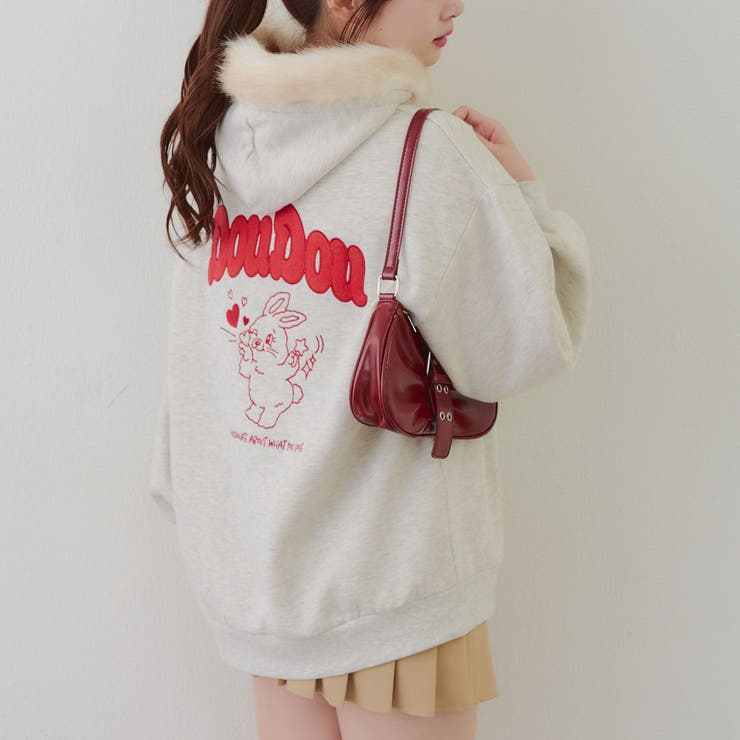 裏起毛 オタ活うさぎパーカー | RMAF　NICE CLAUP / OLIVE des OLIVE | 詳細画像31 