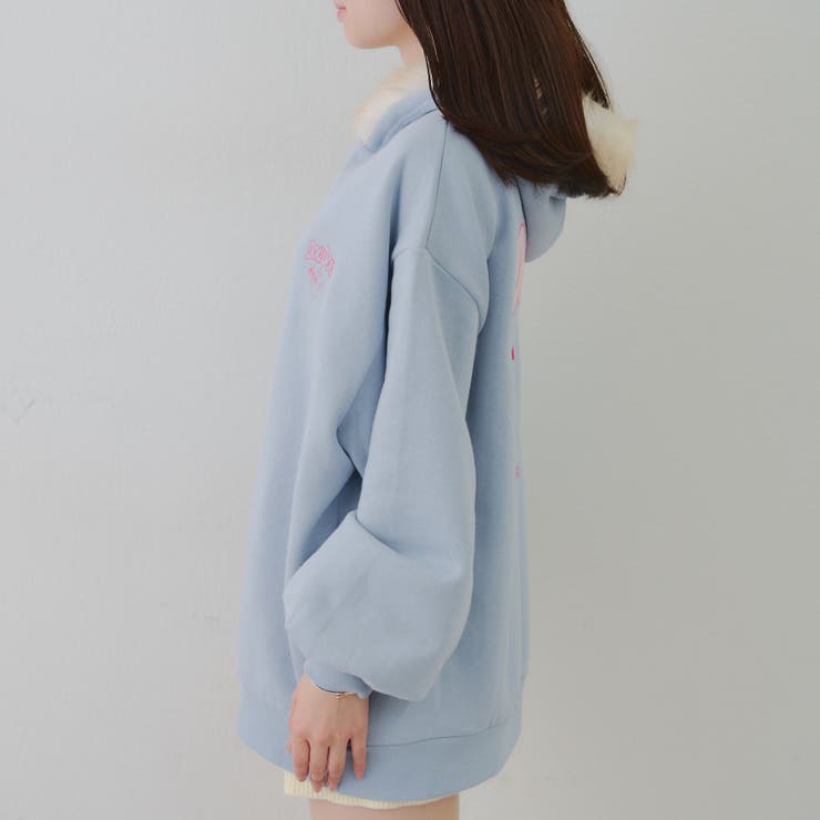 裏起毛 オタ活うさぎパーカー | RMAF　NICE CLAUP / OLIVE des OLIVE | 詳細画像37 