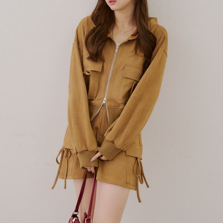 リボンフードブルゾン | RMAF　NICE CLAUP / OLIVE des OLIVE | 詳細画像3 