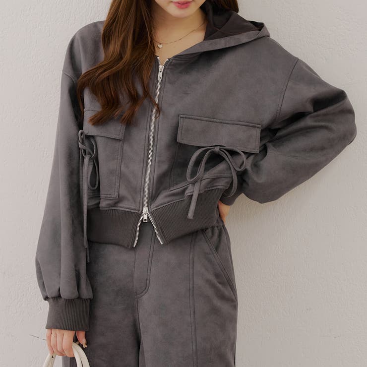 リボンフードブルゾン[品番：OLOW0016332]｜RMAF NICE CLAUP