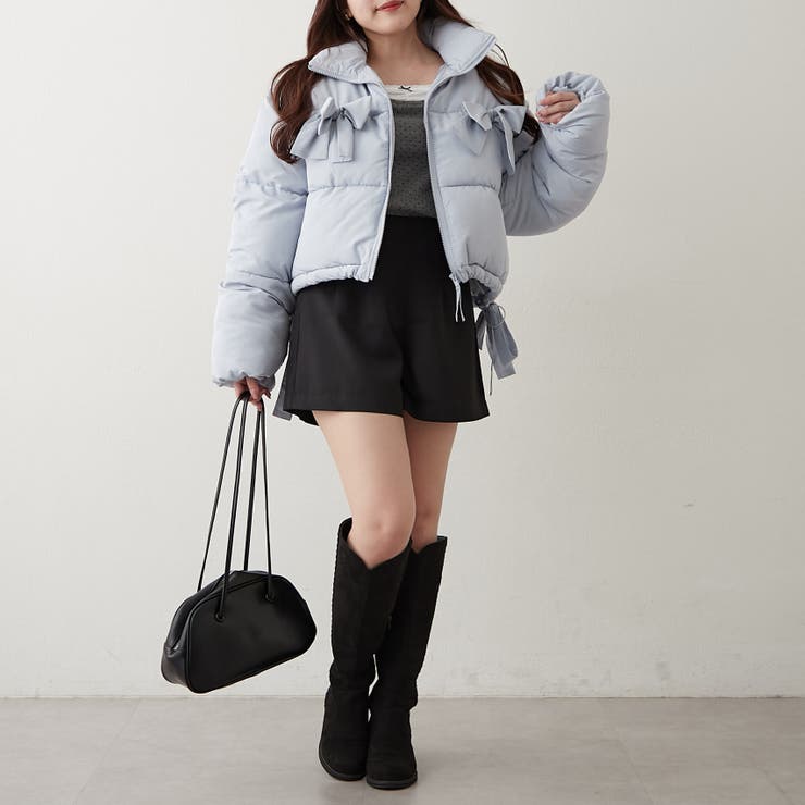 リボンが可愛いガーリーアウター♪2WAYリボン中綿ブルゾン | RMAF　NICE CLAUP / OLIVE des OLIVE | 詳細画像26 