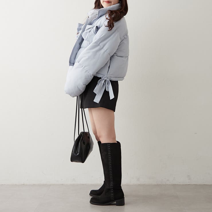 リボンが可愛いガーリーアウター♪2WAYリボン中綿ブルゾン | RMAF　NICE CLAUP / OLIVE des OLIVE | 詳細画像28 