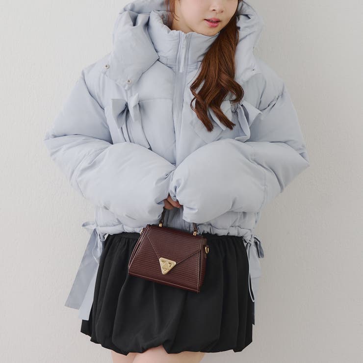 リボンが可愛いガーリーアウター♪2WAYリボン中綿ブルゾン | RMAF　NICE CLAUP / OLIVE des OLIVE | 詳細画像23 