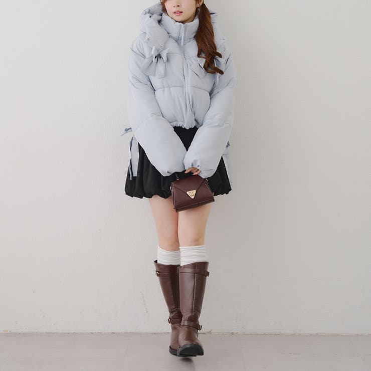 リボンが可愛いガーリーアウター♪2WAYリボン中綿ブルゾン | RMAF　NICE CLAUP / OLIVE des OLIVE | 詳細画像27 