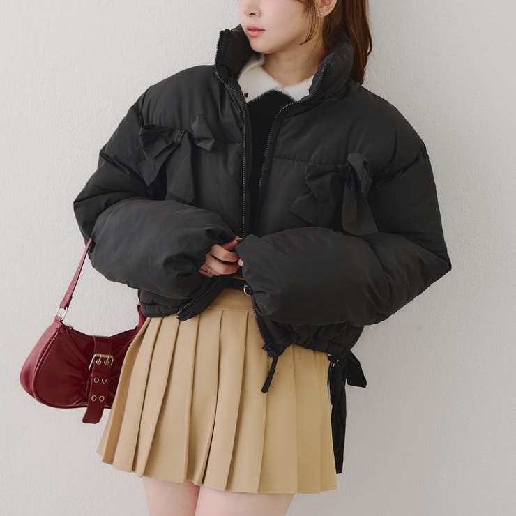 リボンが可愛いガーリーアウター♪2WAYリボン中綿ブルゾン | RMAF　NICE CLAUP / OLIVE des OLIVE | 詳細画像41 