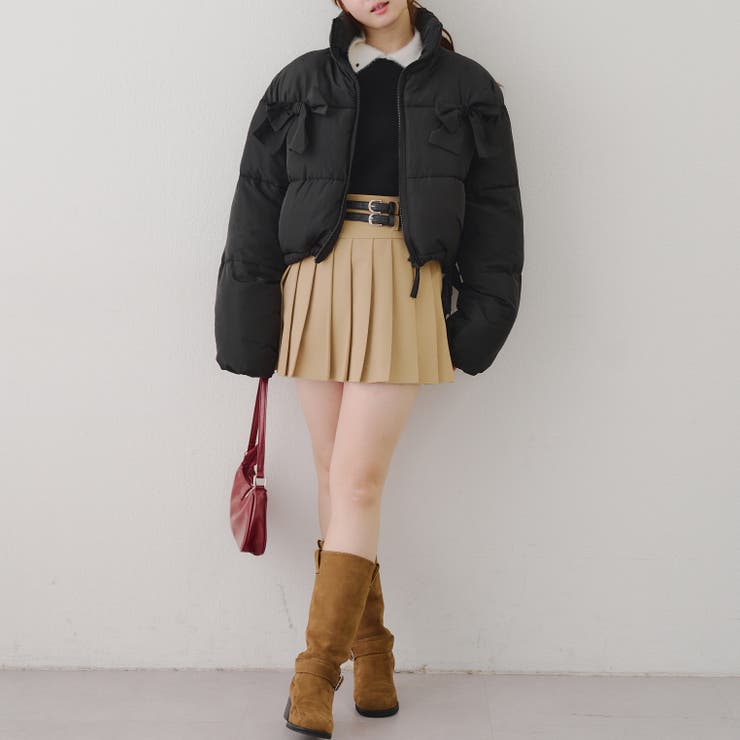 リボンが可愛いガーリーアウター♪2WAYリボン中綿ブルゾン | RMAF　NICE CLAUP / OLIVE des OLIVE | 詳細画像45 