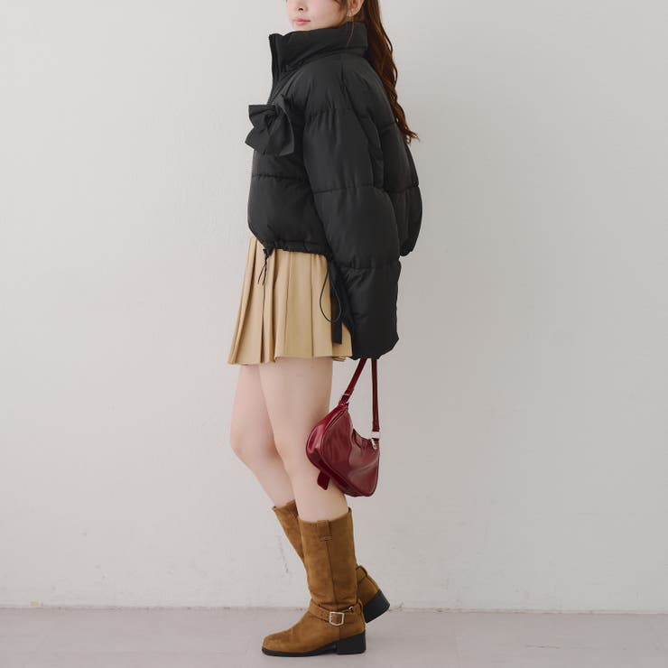 リボンが可愛いガーリーアウター♪2WAYリボン中綿ブルゾン | RMAF　NICE CLAUP / OLIVE des OLIVE | 詳細画像46 