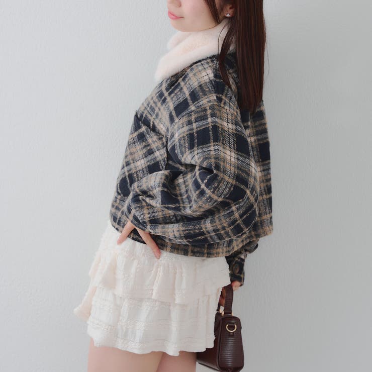 衿ファー付ショートジャケット | RMAF　NICE CLAUP / OLIVE des OLIVE | 詳細画像11 