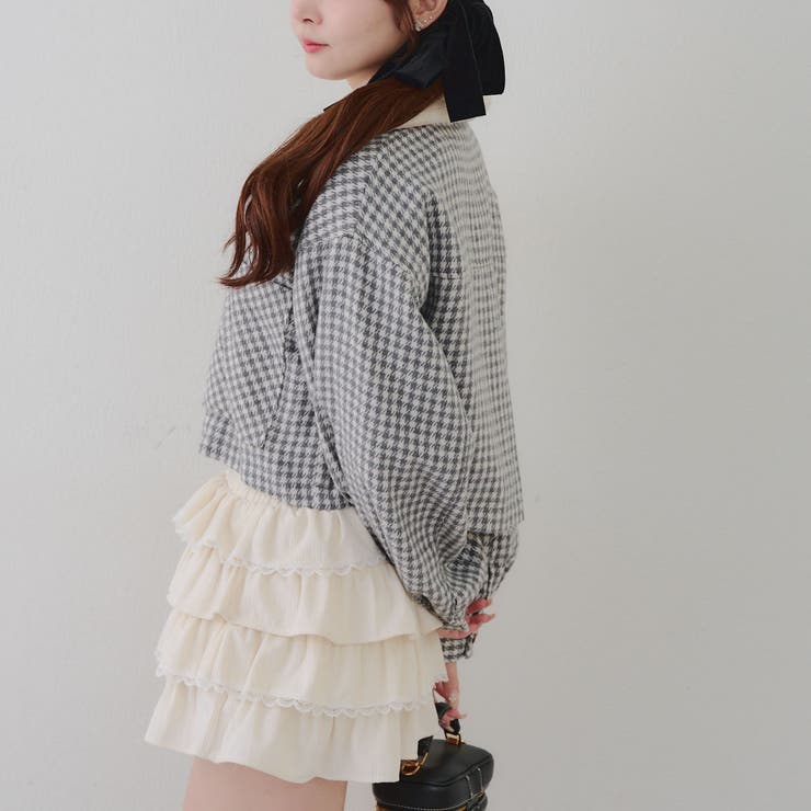 衿ファー付ショートジャケット | RMAF　NICE CLAUP / OLIVE des OLIVE | 詳細画像19 