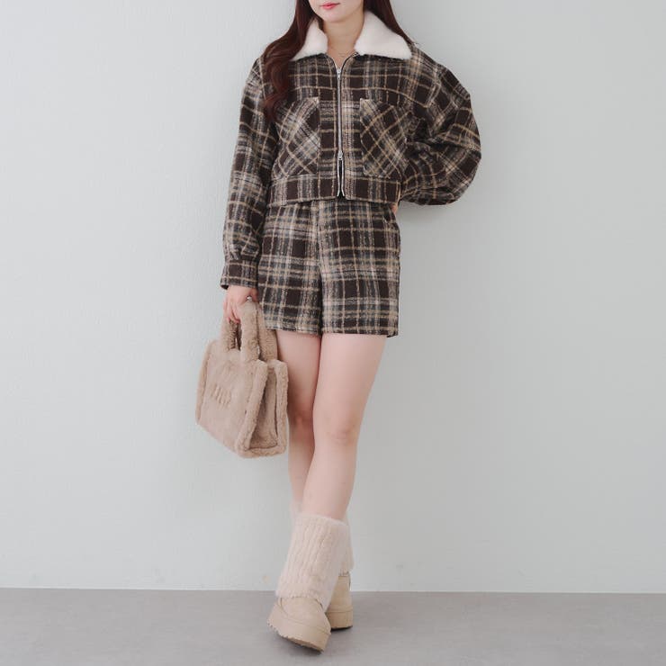 衿ファー付ショートジャケット | RMAF　NICE CLAUP / OLIVE des OLIVE | 詳細画像5 
