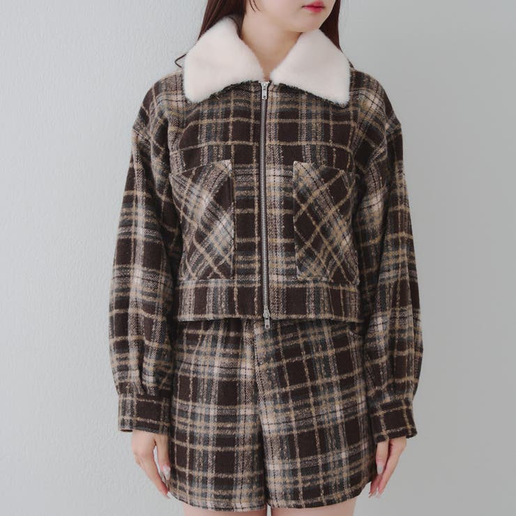 衿ファー付ショートジャケット | RMAF　NICE CLAUP / OLIVE des OLIVE | 詳細画像17 