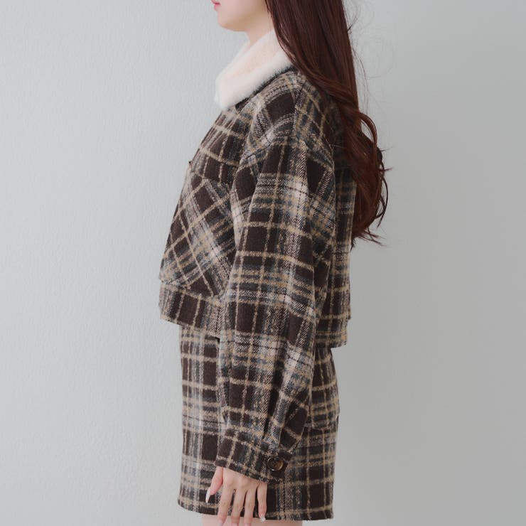 衿ファー付ショートジャケット | RMAF　NICE CLAUP / OLIVE des OLIVE | 詳細画像18 