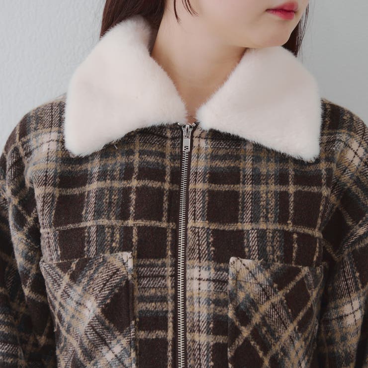 衿ファー付ショートジャケット | RMAF　NICE CLAUP / OLIVE des OLIVE | 詳細画像20 