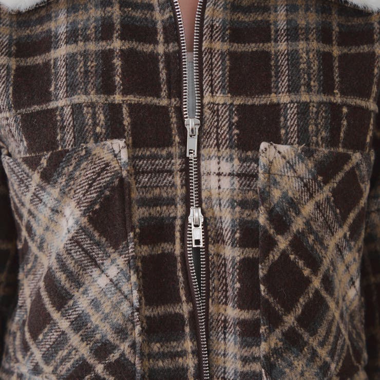 衿ファー付ショートジャケット | RMAF　NICE CLAUP / OLIVE des OLIVE | 詳細画像24 