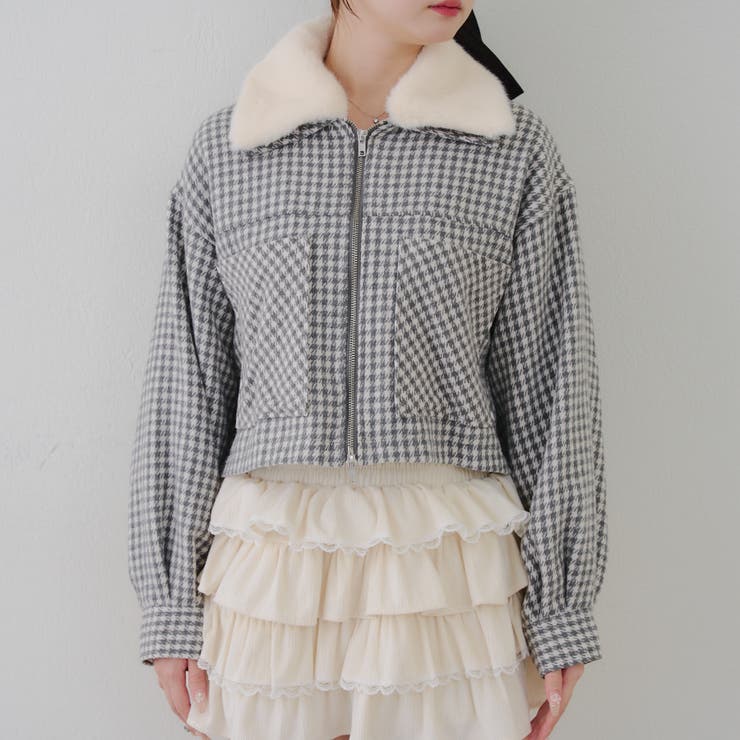 衿ファー付ショートジャケット | RMAF　NICE CLAUP / OLIVE des OLIVE | 詳細画像45 