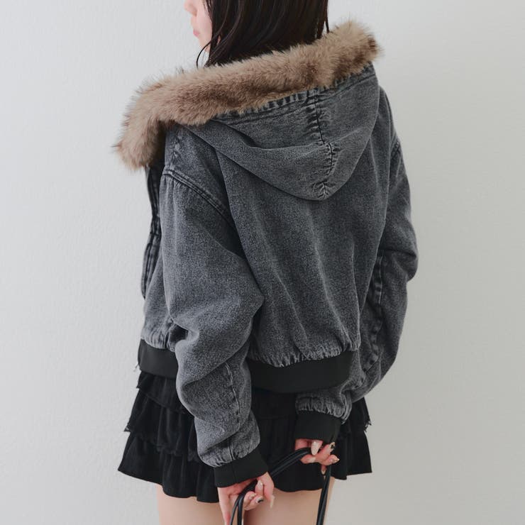 【丈を選べる】ファー付フードブルゾン | RMAF　NICE CLAUP / OLIVE des OLIVE | 詳細画像13 