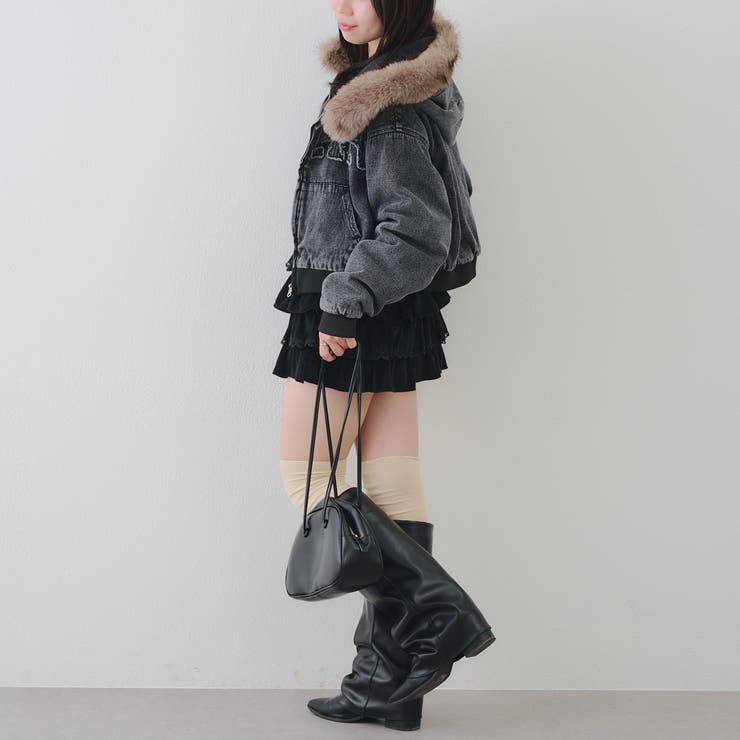 【丈を選べる】ファー付フードブルゾン | RMAF　NICE CLAUP / OLIVE des OLIVE | 詳細画像17 