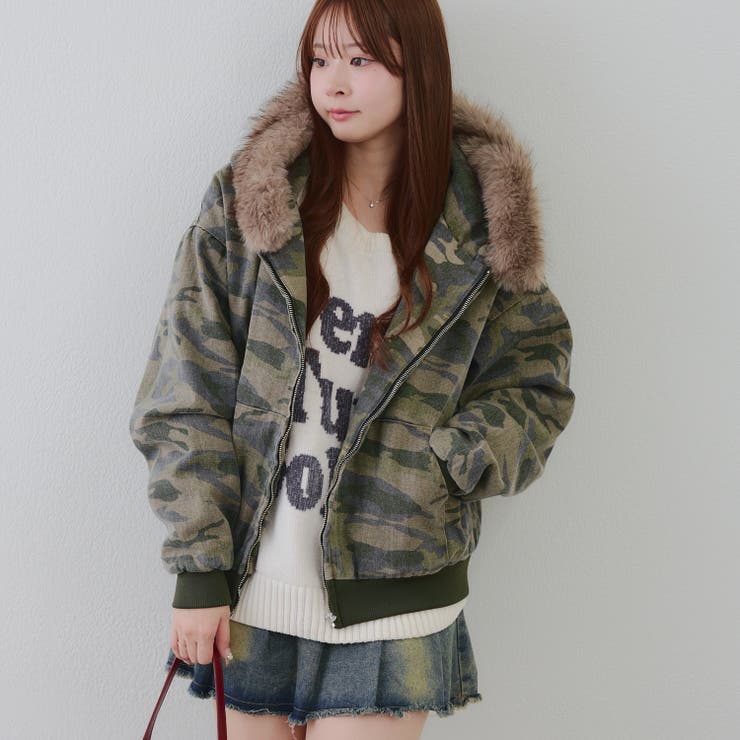 【丈を選べる】ファー付フードブルゾン | RMAF　NICE CLAUP / OLIVE des OLIVE | 詳細画像21 