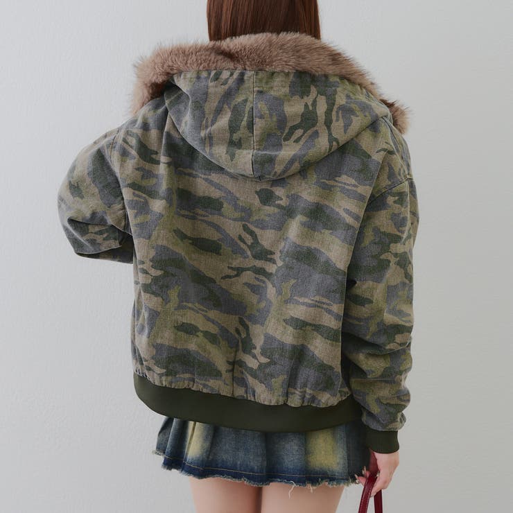 【丈を選べる】ファー付フードブルゾン | RMAF　NICE CLAUP / OLIVE des OLIVE | 詳細画像24 