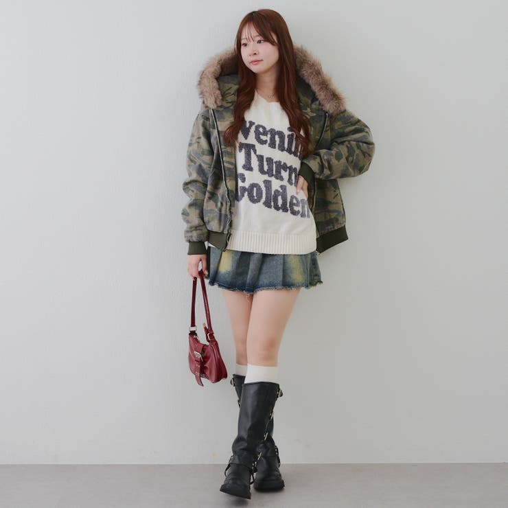 【丈を選べる】ファー付フードブルゾン | RMAF　NICE CLAUP / OLIVE des OLIVE | 詳細画像25 