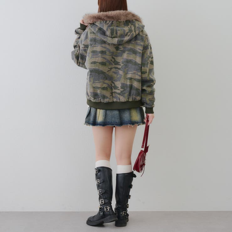 【丈を選べる】ファー付フードブルゾン | RMAF　NICE CLAUP / OLIVE des OLIVE | 詳細画像28 