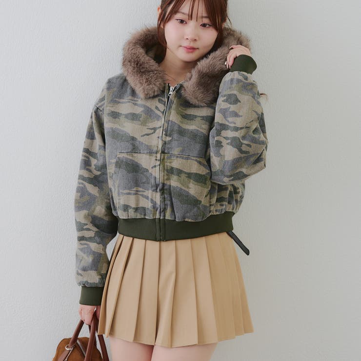 【丈を選べる】ファー付フードブルゾン | RMAF　NICE CLAUP / OLIVE des OLIVE | 詳細画像31 