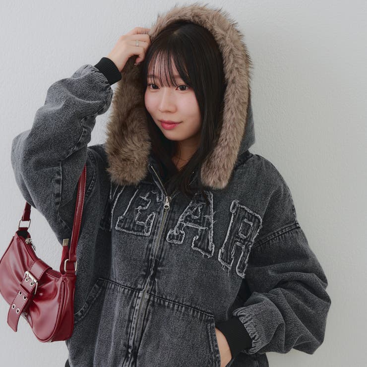 【丈を選べる】ファー付フードブルゾン | RMAF　NICE CLAUP / OLIVE des OLIVE | 詳細画像2 