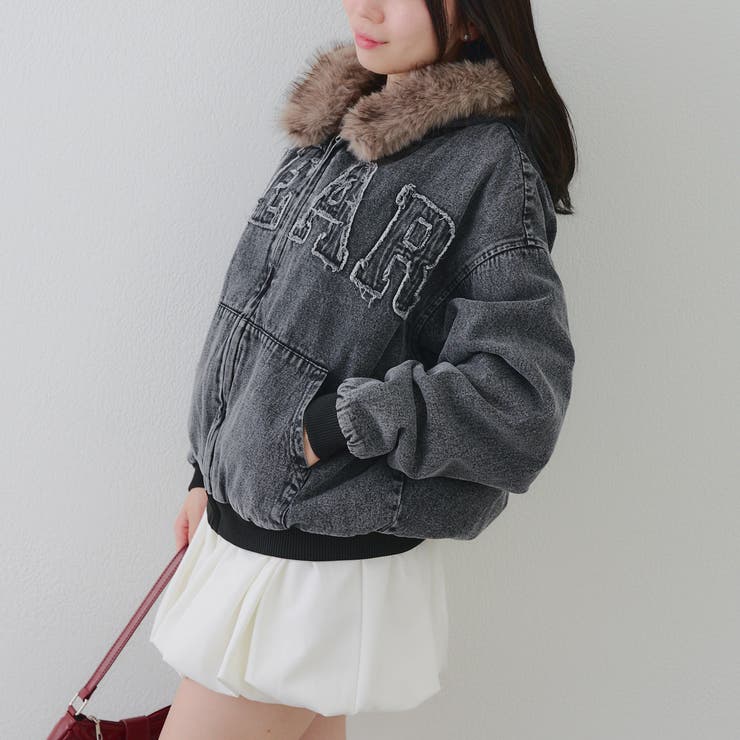 【丈を選べる】ファー付フードブルゾン | RMAF　NICE CLAUP / OLIVE des OLIVE | 詳細画像4 