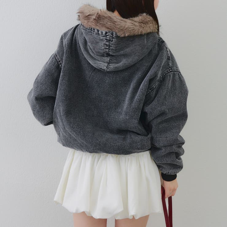 【丈を選べる】ファー付フードブルゾン | RMAF　NICE CLAUP / OLIVE des OLIVE | 詳細画像5 