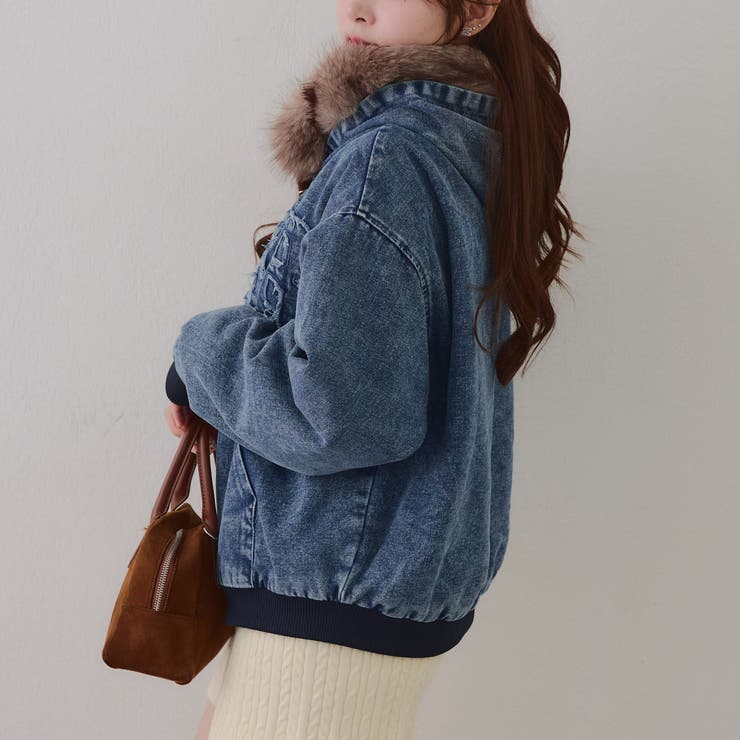 【丈を選べる】ファー付フードブルゾン | RMAF　NICE CLAUP / OLIVE des OLIVE | 詳細画像44 