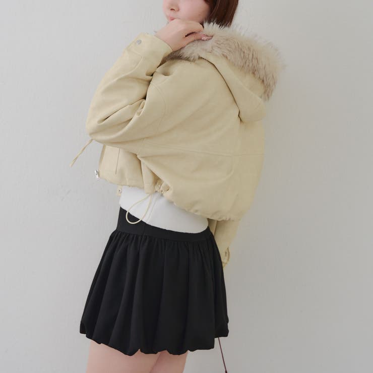 フードファーリボンブルゾン | RMAF　NICE CLAUP / OLIVE des OLIVE | 詳細画像12 