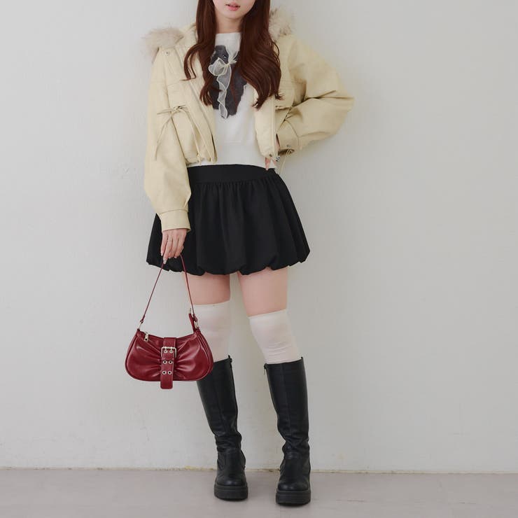 フードファーリボンブルゾン | RMAF　NICE CLAUP / OLIVE des OLIVE | 詳細画像13 