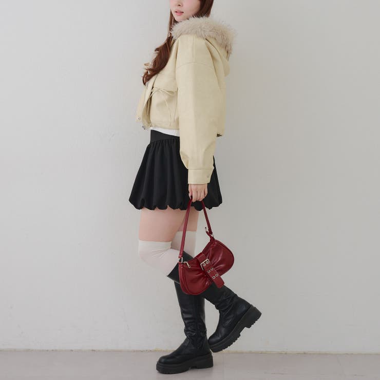 フードファーリボンブルゾン | RMAF　NICE CLAUP / OLIVE des OLIVE | 詳細画像16 