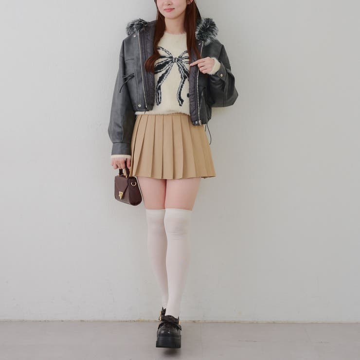 フードファーリボンブルゾン | RMAF　NICE CLAUP / OLIVE des OLIVE | 詳細画像20 