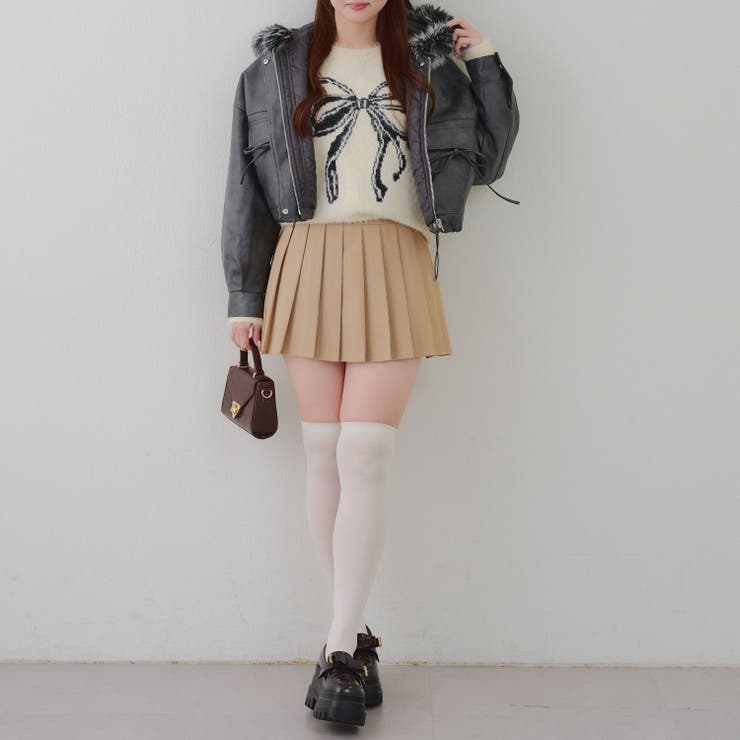 フードファーリボンブルゾン | RMAF　NICE CLAUP / OLIVE des OLIVE | 詳細画像22 