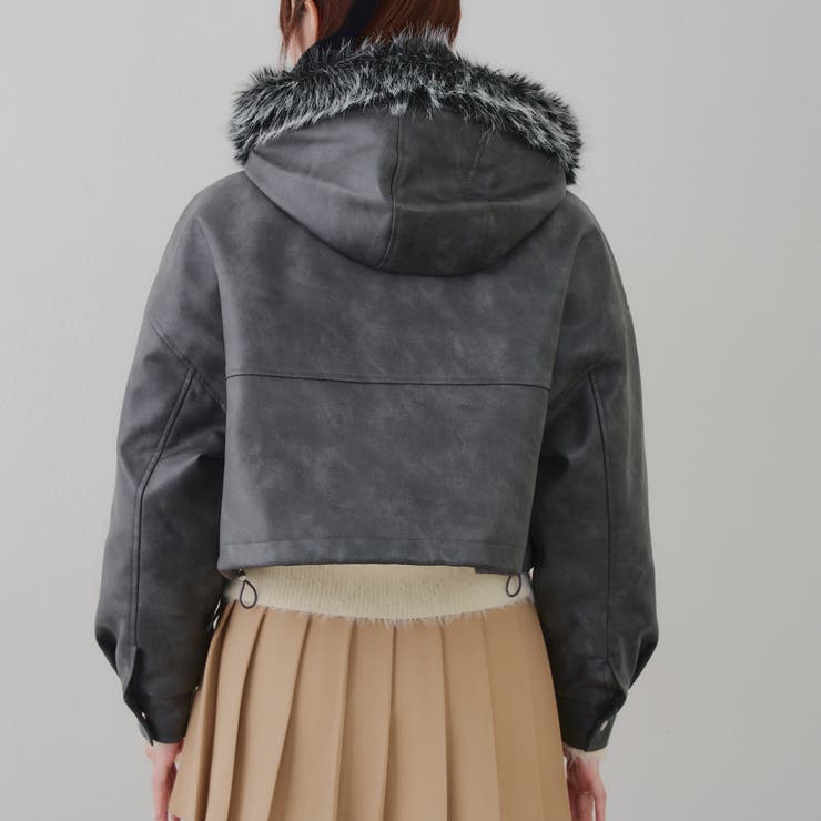 フードファーリボンブルゾン | RMAF　NICE CLAUP / OLIVE des OLIVE | 詳細画像26 