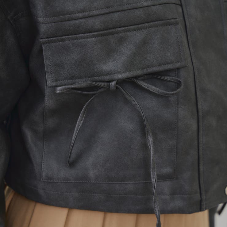 フードファーリボンブルゾン | RMAF　NICE CLAUP / OLIVE des OLIVE | 詳細画像29 