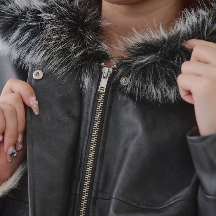 フードファーリボンブルゾン | RMAF　NICE CLAUP / OLIVE des OLIVE | 詳細画像34 