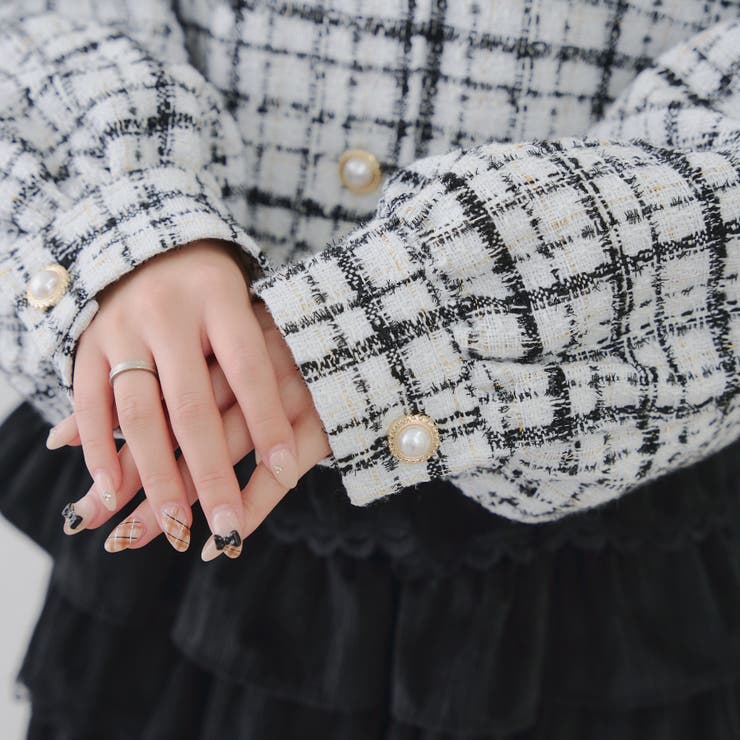 ラメツイード多釦ジャケット | RMAF　NICE CLAUP / OLIVE des OLIVE | 詳細画像31 