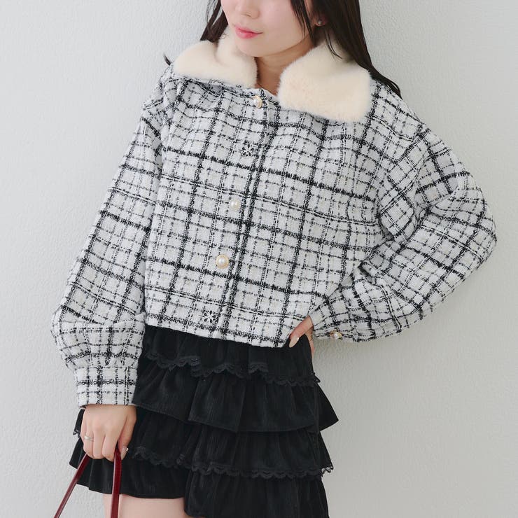 オフ | ラメツイード多釦ジャケット | RMAF　NICE CLAUP / OLIVE des OLIVE