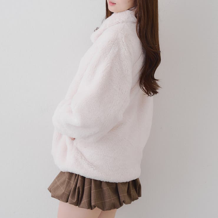ラビットファービット付きミドルコート | RMAF　NICE CLAUP / OLIVE des OLIVE | 詳細画像8 