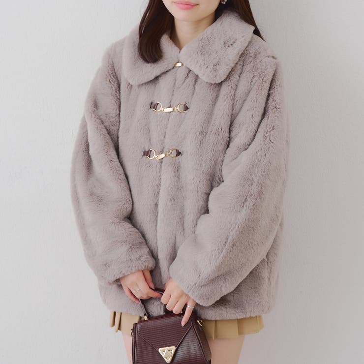 ラビットファービット付きミドルコート | RMAF　NICE CLAUP / OLIVE des OLIVE | 詳細画像15 