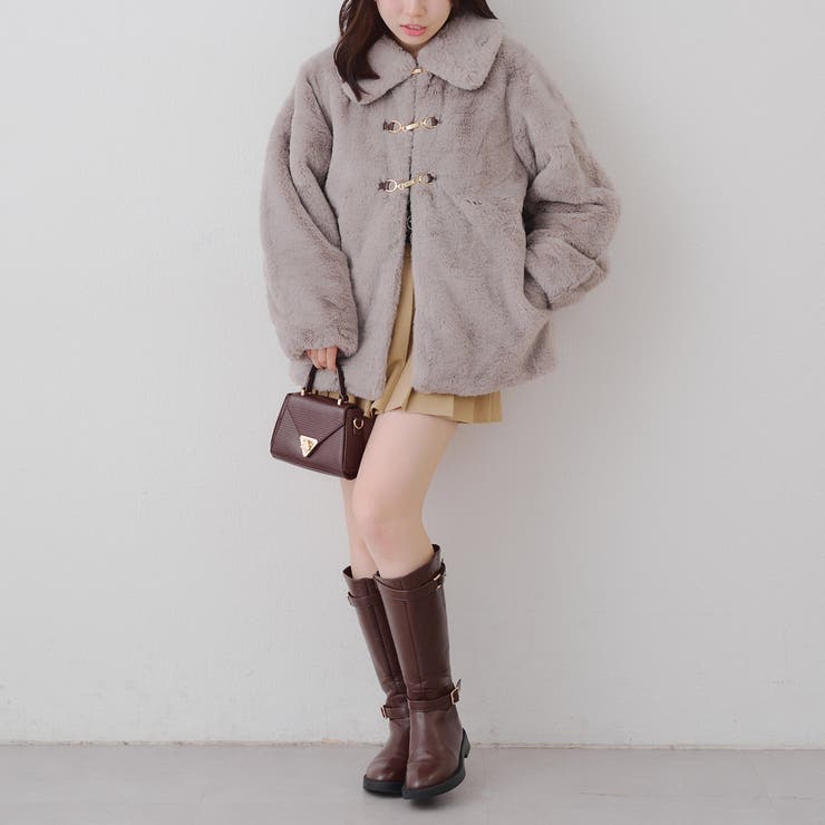 ラビットファービット付きミドルコート | RMAF　NICE CLAUP / OLIVE des OLIVE | 詳細画像19 