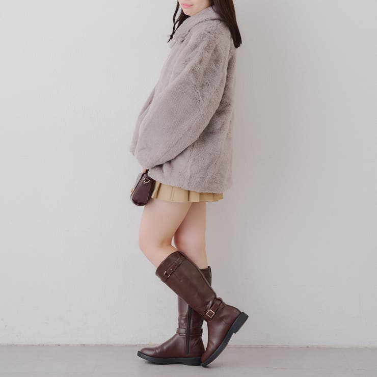 ラビットファービット付きミドルコート | RMAF　NICE CLAUP / OLIVE des OLIVE | 詳細画像20 