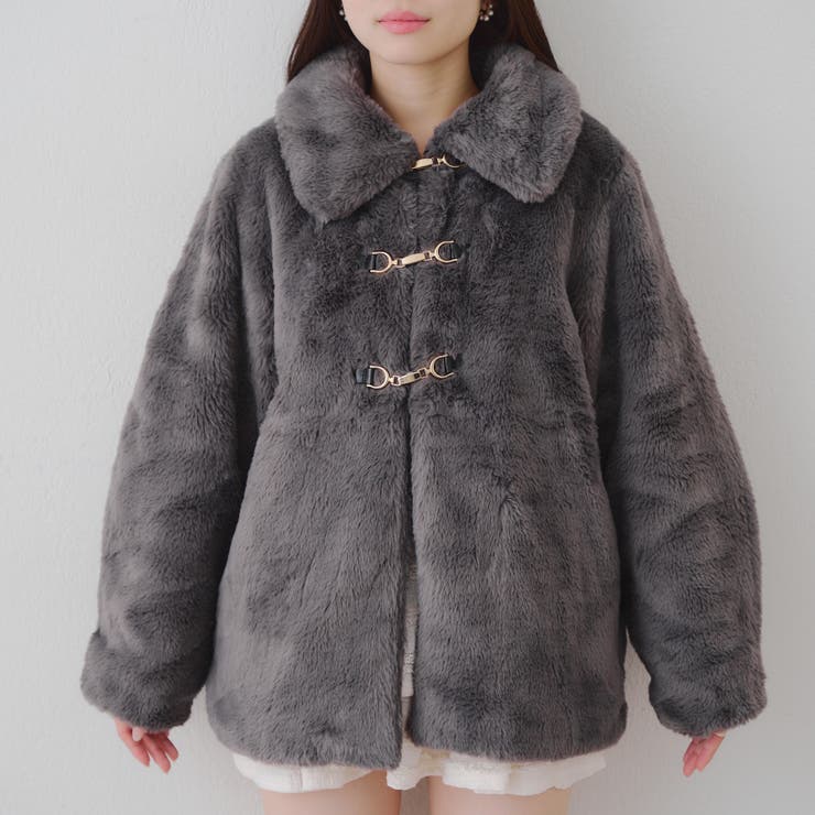 ラビットファービット付きミドルコート | RMAF　NICE CLAUP / OLIVE des OLIVE | 詳細画像25 