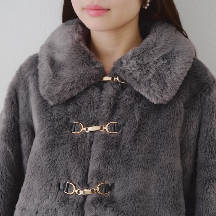 ラビットファービット付きミドルコート | RMAF　NICE CLAUP / OLIVE des OLIVE | 詳細画像28 