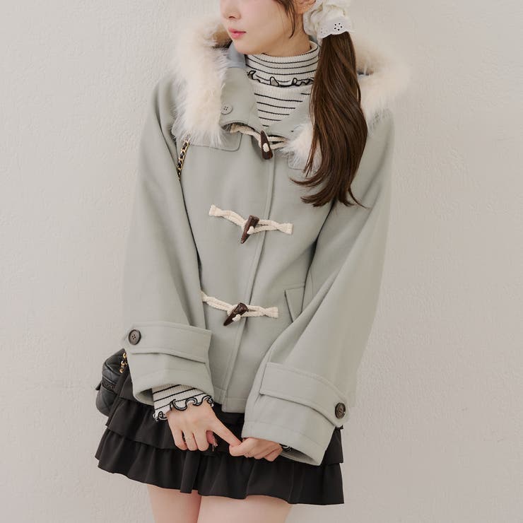 ファー付きダッフルコート | RMAF　NICE CLAUP / OLIVE des OLIVE | 詳細画像12 