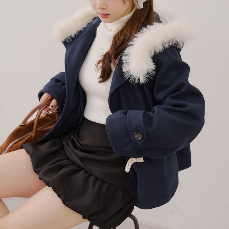 ファー付きダッフルコート | RMAF　NICE CLAUP / OLIVE des OLIVE | 詳細画像28 