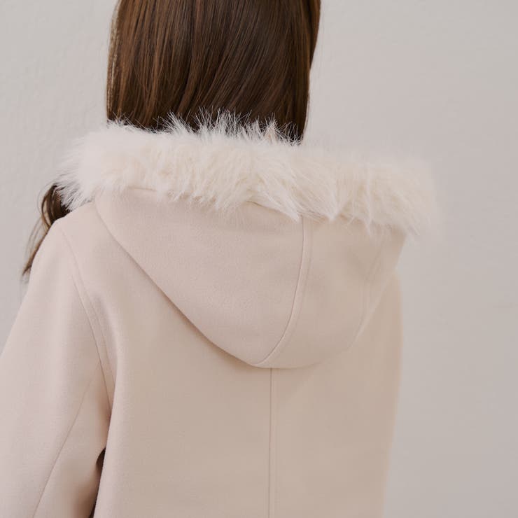 エィス ラビットファーダッフルコート リバーシブル エィス ラビット