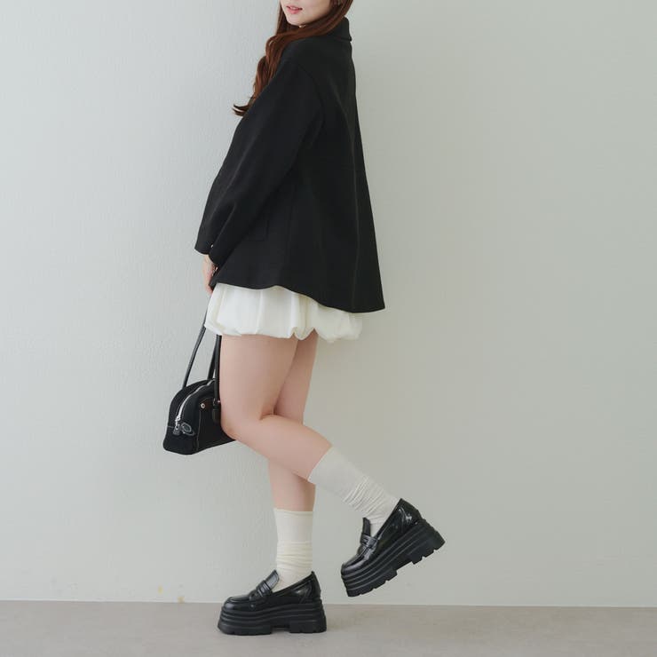 ミドル丈ペプラムコート | RMAF　NICE CLAUP / OLIVE des OLIVE | 詳細画像9 